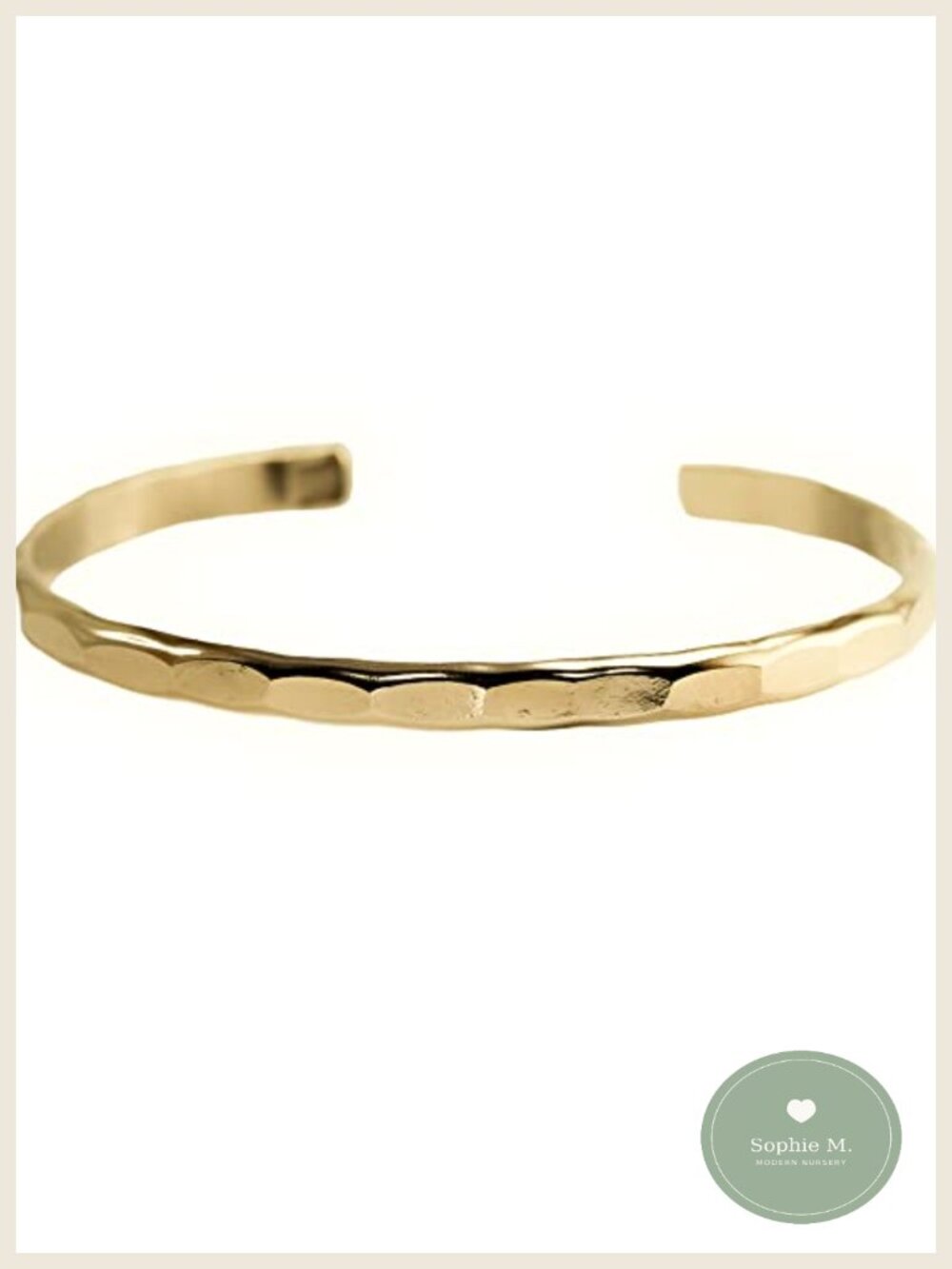 14K Gold Filled Wide Hammered Cuff Bracelet Large Stacking Bangle